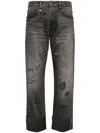 R13 Romeo Cuffed Jeans In Grey