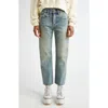 R13 Romeo Distressed Straight Leg Jeans In Blue