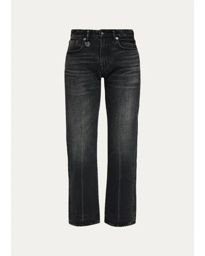 R13 Romeo Slim Crop Jeans In Black