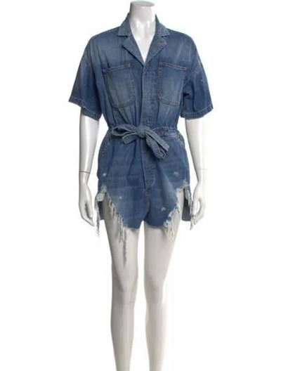Pre-owned R13 Romper In Blue
