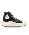 R13 Kurt Glittered Platform Sneakers In Black
