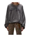 R13 Round-neck Sweatshirt In Black