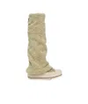 R13 Round Toe Boots In Light Khaki