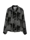 R13 Ruffled Shirt In Multi