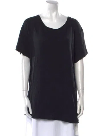 Pre-owned R13 Scoop Neck Short Sleeve T-shirt In Black