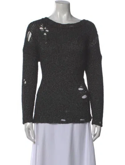 Pre-owned R13 Scoop Neck Sweater In Gray
