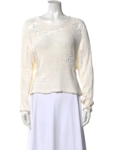 Pre-owned R13 Scoop Neck Sweater In White