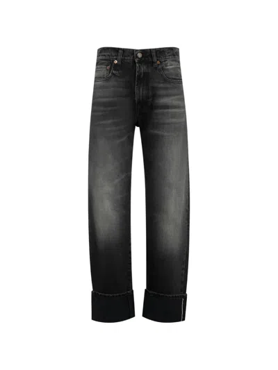 R13 Selvedge Cuffed Jeans In Gray