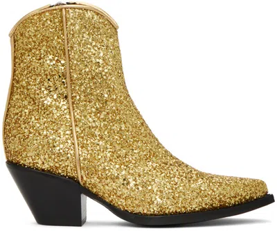R13 Sequined Ankle Boots