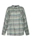 R13 Checked Shirt In Green