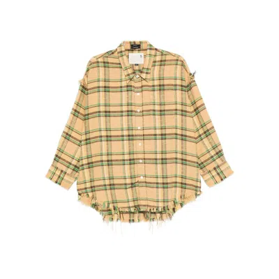 R13 Shirts Multicolour In Yellow