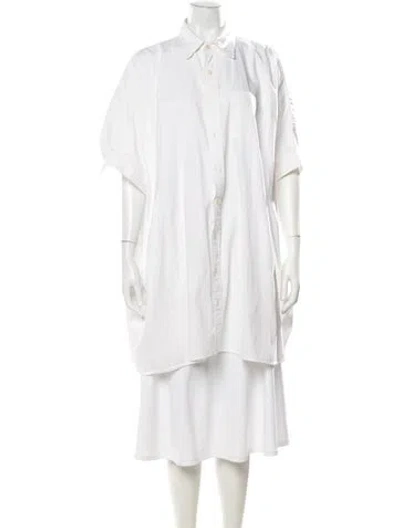 Pre-owned R13 Short Sleeve Button-up Top In White