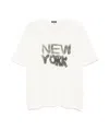 R13 New York T-shirt In White