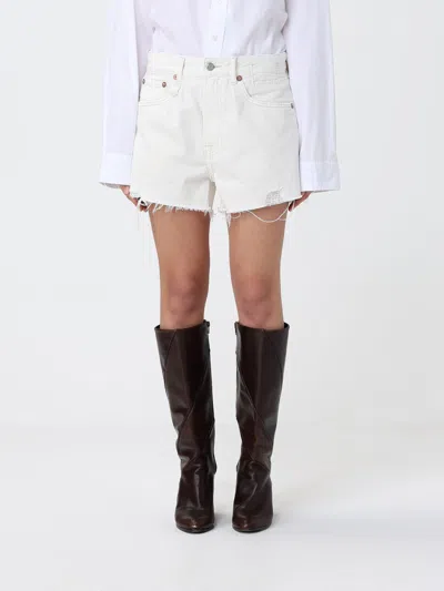 R13 Shorts Woman  In White
