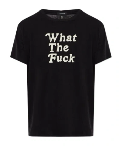 R13 Short-sleeve T-shirt In Black
