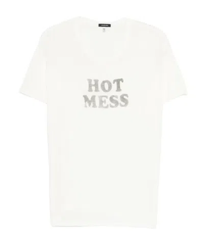 R13 Short-sleeved T-shirt In White