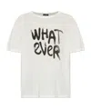 R13 Whatever 13 Printed Cotton And Cashmere-blend Jersey T-shirt In White
