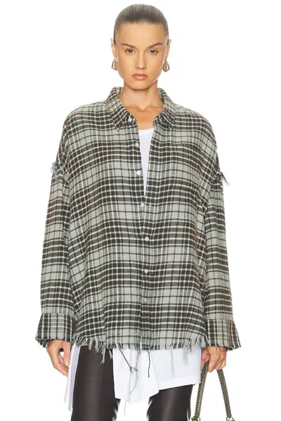 R13 Shredded Seam Drop Neck Shirt