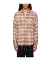 R13 Shredded Seam Shirt In Nude
