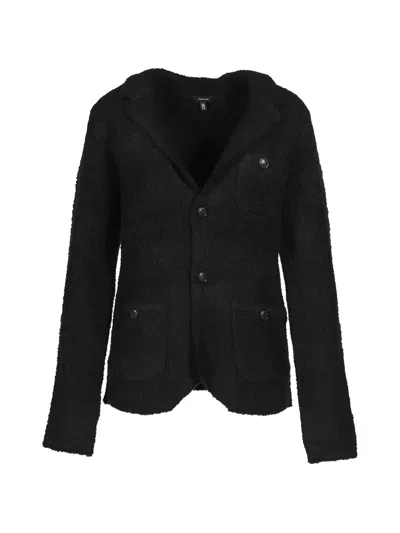 R13 Shrunken Sweater Blazer In Black