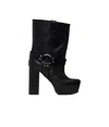 R13 Sid High Heel Ankle Boots In Black