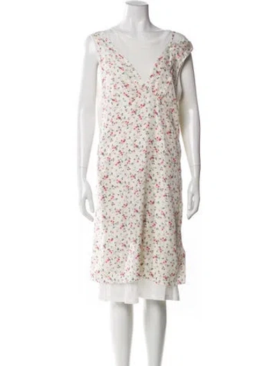 Pre-owned R13 Silk Knee-length Dress In Multi