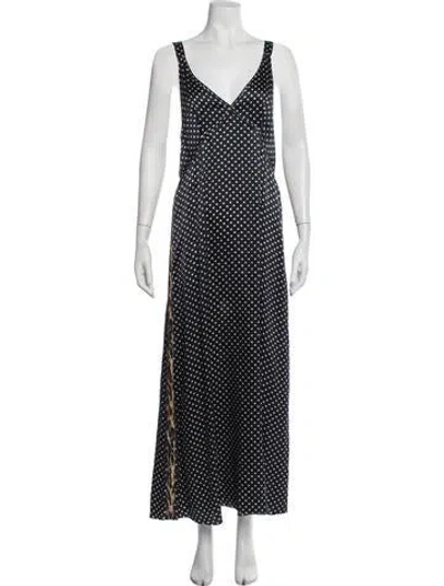 Pre-owned R13 Silk Long Dress In Blue