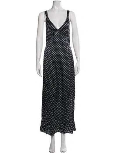 Pre-owned R13 Silk Long Dress In Blue