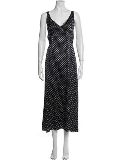 Pre-owned R13 Silk Long Dress In Blue