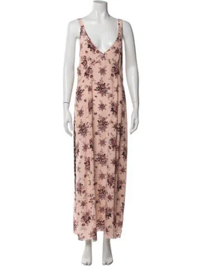 Pre-owned R13 Silk Long Dress In Pink