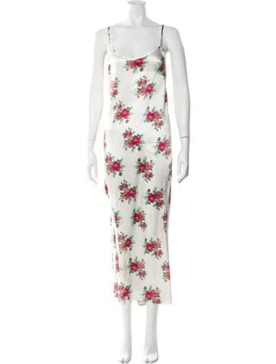Pre-owned R13 Silk Long Dress W/ Tags In Neutral