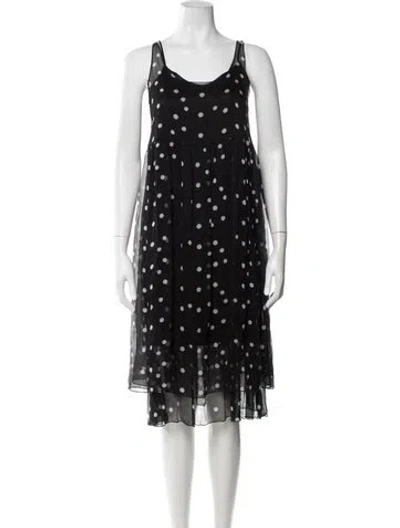 Pre-owned R13 Silk Midi Length Dress In Black