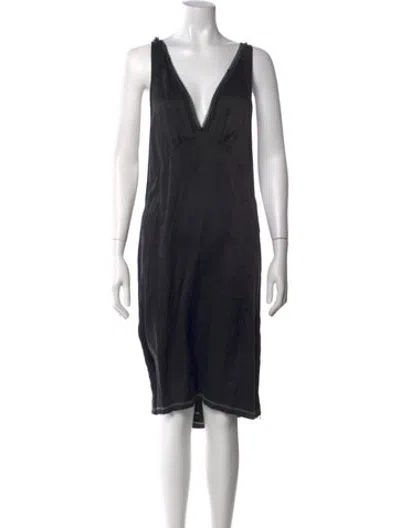 Pre-owned R13 Silk Midi Length Dress In Black