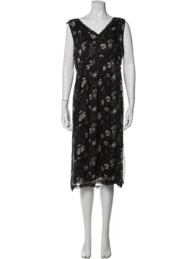 Pre-owned R13 Silk Midi Length Dress In Blue