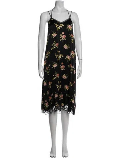 Pre-owned R13 Silk Midi Length Dress In Multi