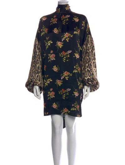Pre-owned R13 Silk Mini Dress In Black