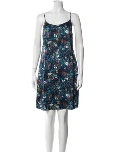 Pre-owned R13 Silk Mini Dress In Blue