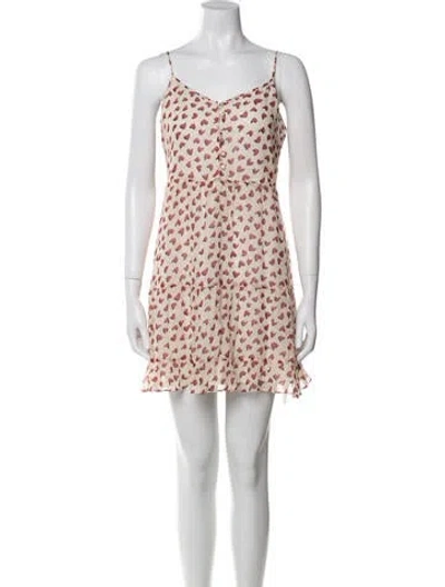 Pre-owned R13 Silk Mini Dress In Multi