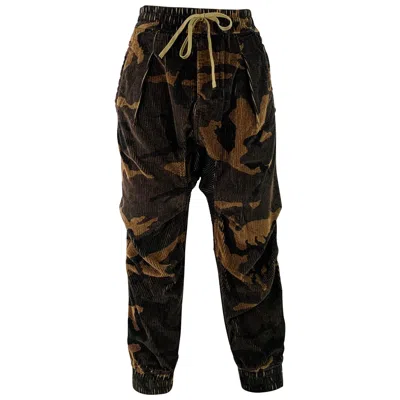 Pre-owned R13 Size Xs Brown Taupe Cotton Camouflage Elastic Waistband Casual Pants