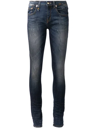 R13 Skinny Jeans In Blue