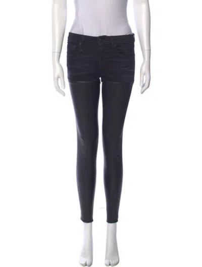 Pre-owned R13 Skinny Leg Pants In Black