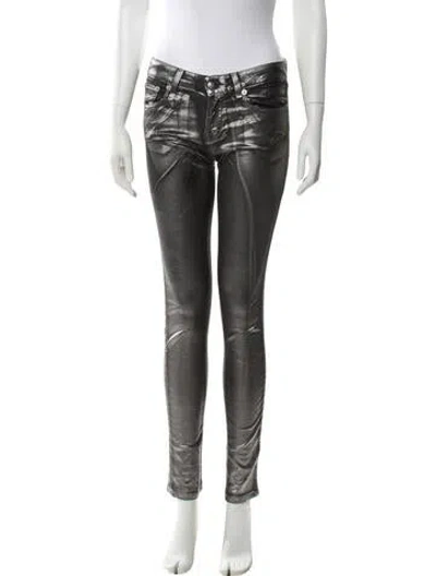 Pre-owned R13 Skinny Leg Pants In Gray