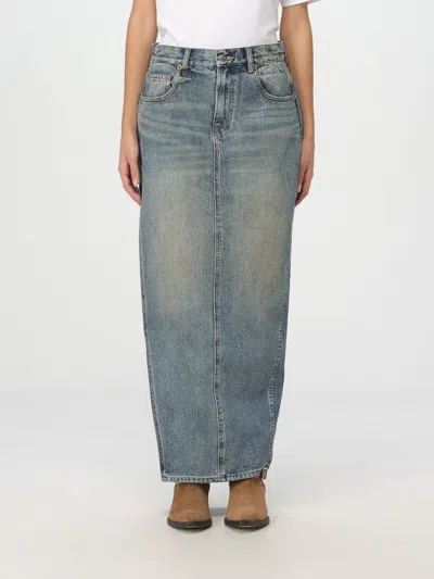 R13 SKIRT R13 WOMAN COLOR DENIM,G19616028