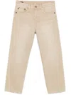 R13 Crossover Straight-leg Jeans In Neutrals