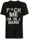 R13 Slogan-print T-shirt In 黑色
