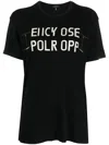 R13 Slogan-print T-shirt In Black