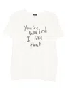 R13 Slogan-print T-shirt In White