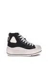 R13 High Top Sneakers In Black