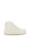 R13 Off-white Kurt High Top Sneakers In White
