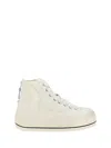 R13 Off-white Kurt High Top Sneakers In White